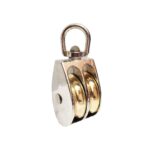 POLEA DOBLE GALVANIZADA CON CABEZA GIRATORIA