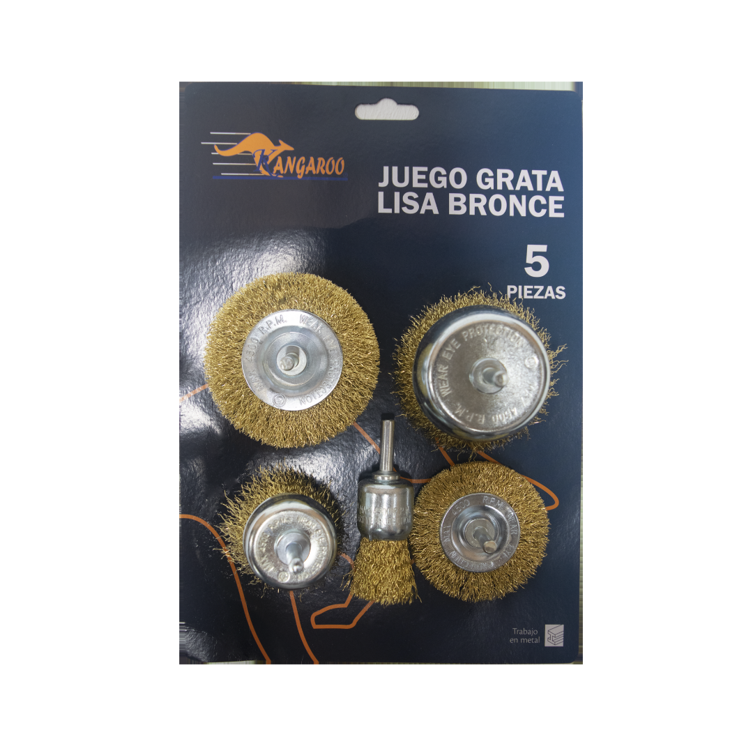 JGL5P.png JUEGO GRATA LISA BRONCE 5 PIEZAS KANGAROO - Imagen 1