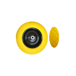 LLANTA PARA CARRETILLA ANTIPINCHAZO AMARILLA SUPERIOR