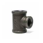 TEE REDUCIDA ACERO NEGRO